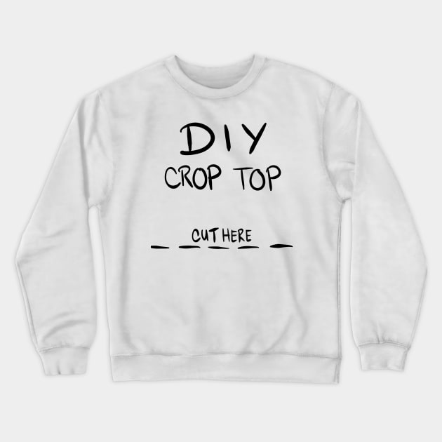 Diy crop top sweatshirt top